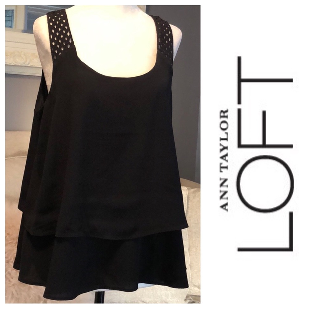 ANN TAYLOR LOFT trapeze crochet